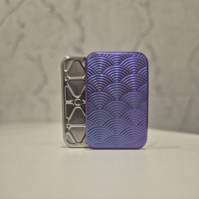 Mini Titanium Seigaiha Fidget Slider - Image 2