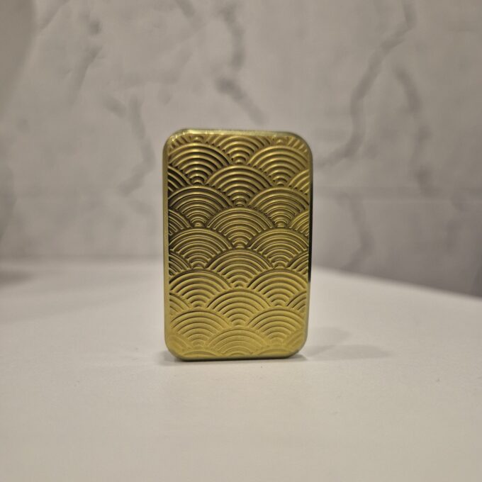 Mini Titanium Seigaiha Fidget Slider
