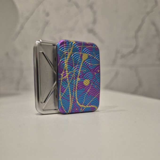 Mini Titanium Seigaiha Fidget Slider