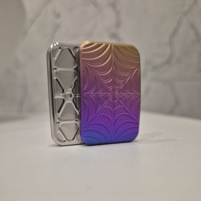 Mini Titanium Web Fidget Slider
