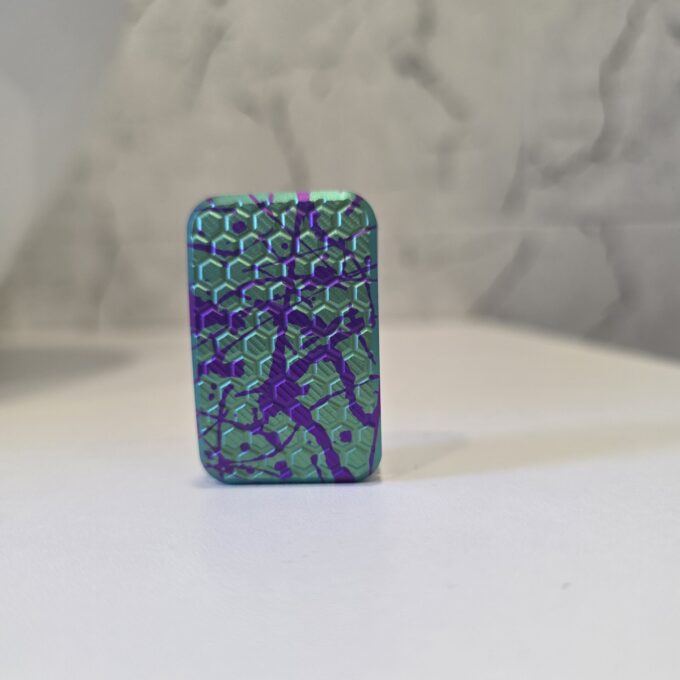 Mini Titanium Honeycomb Fidget Slider - Image 3