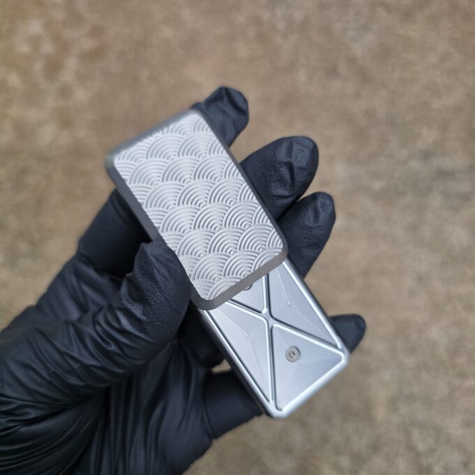 Titanium Seigaiha V4 Fidget Slider - Image 2